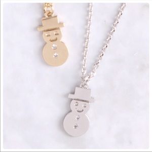 ✅ Dainty Snowman ⛄️ Necklace